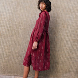 LEILA tiered linen dress