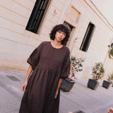 MONTMARTE oversized linen dress dress