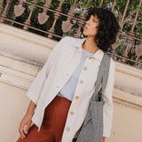 HELSINKI button down linen jacket - notperfectlinen