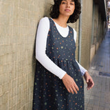 AUSTIN linen jumper dress