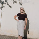 MATERA linen skirt