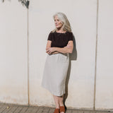 MATERA linen skirt