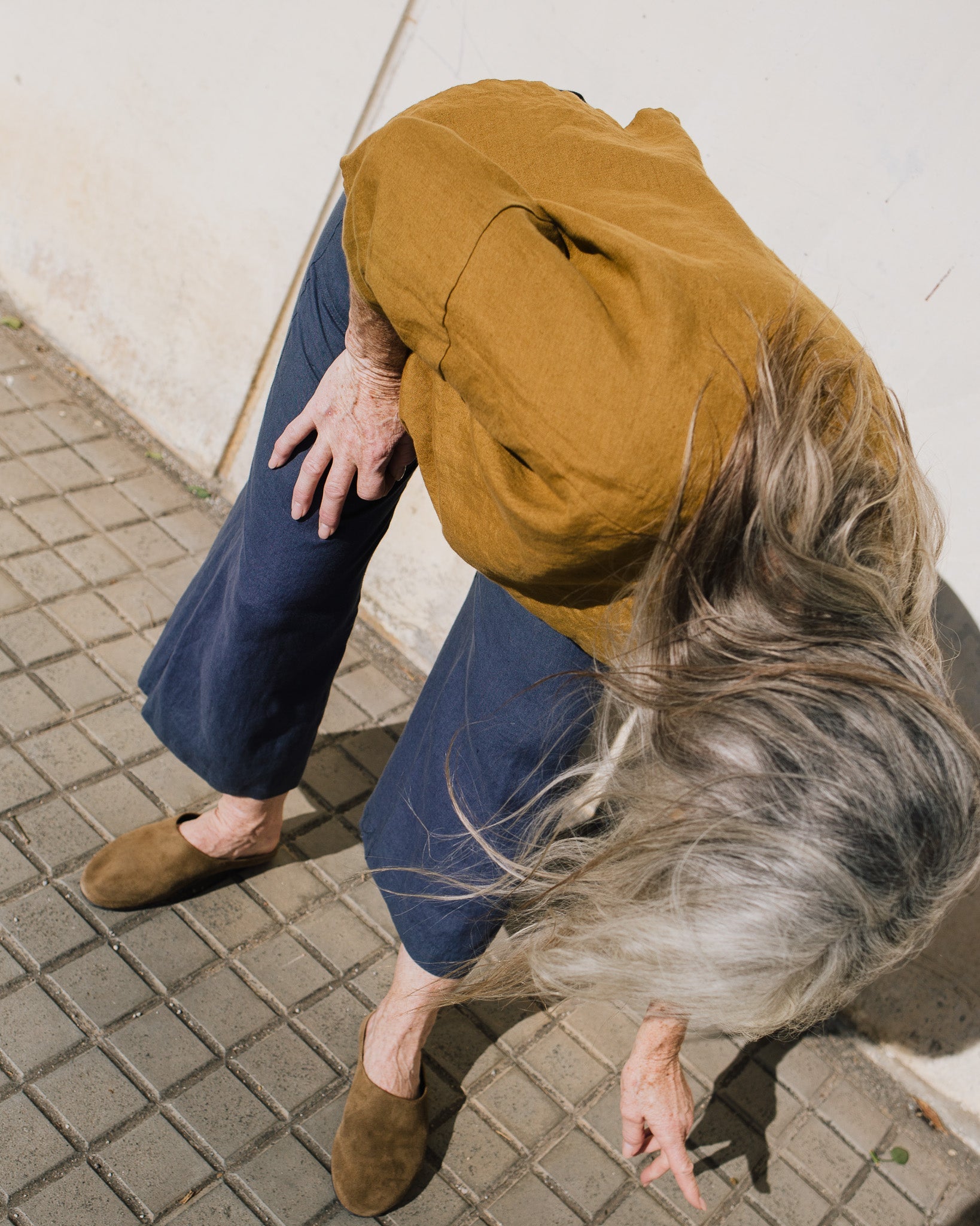 PUGLIA straight cut cropped linen pants - notperfectlinen
