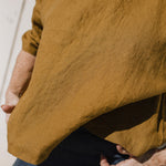 OLD LONDON round neck oversized linen top - notperfectlinen