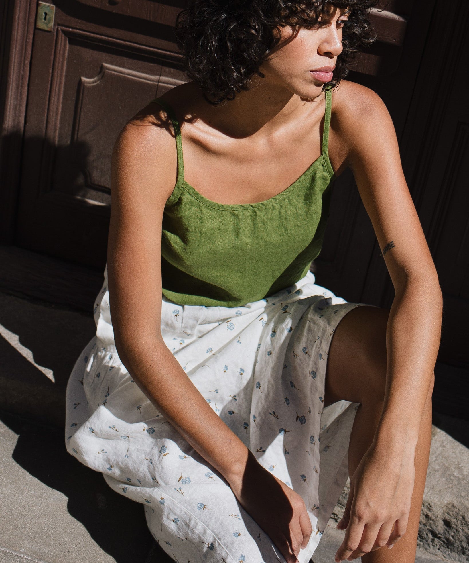 RIMINI cami linen top - notPERFECTLINEN