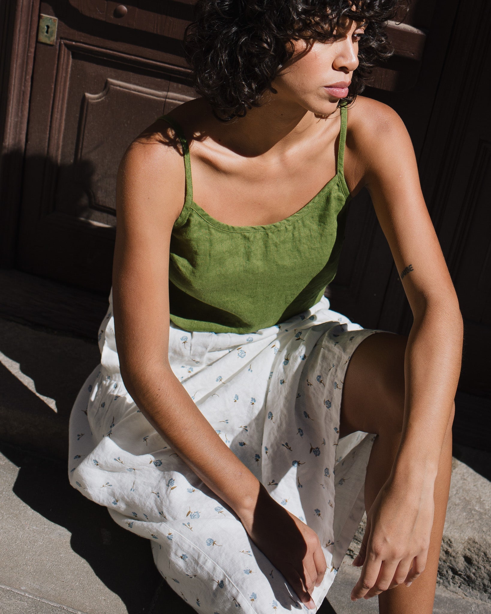 RIMINI cami linen top - notPERFECTLINEN