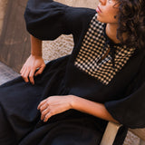 SIGNATURE linen dress in midi length