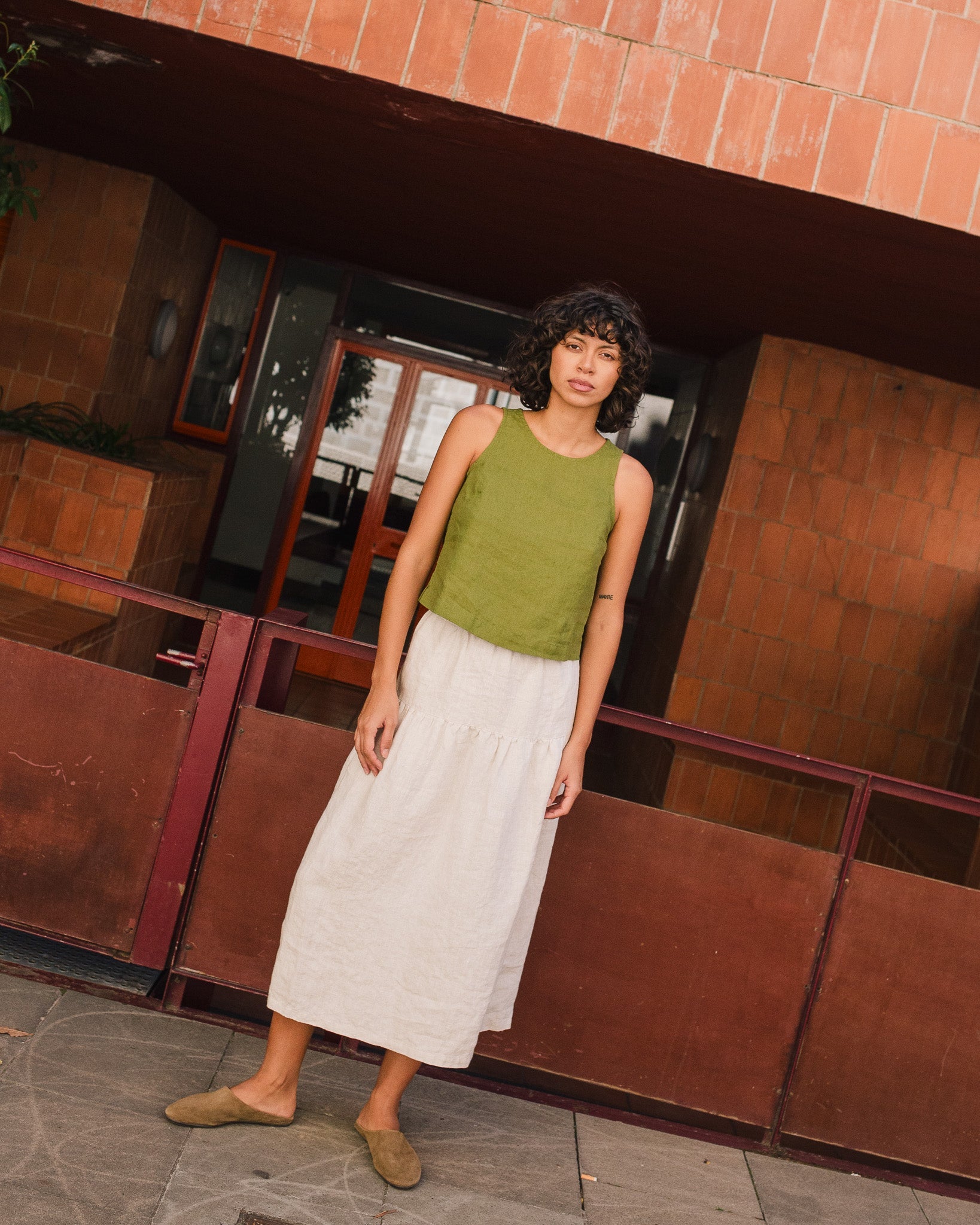 BAY-2 linen top - notperfectlinen