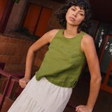 BAY-2 linen top - notperfectlinen