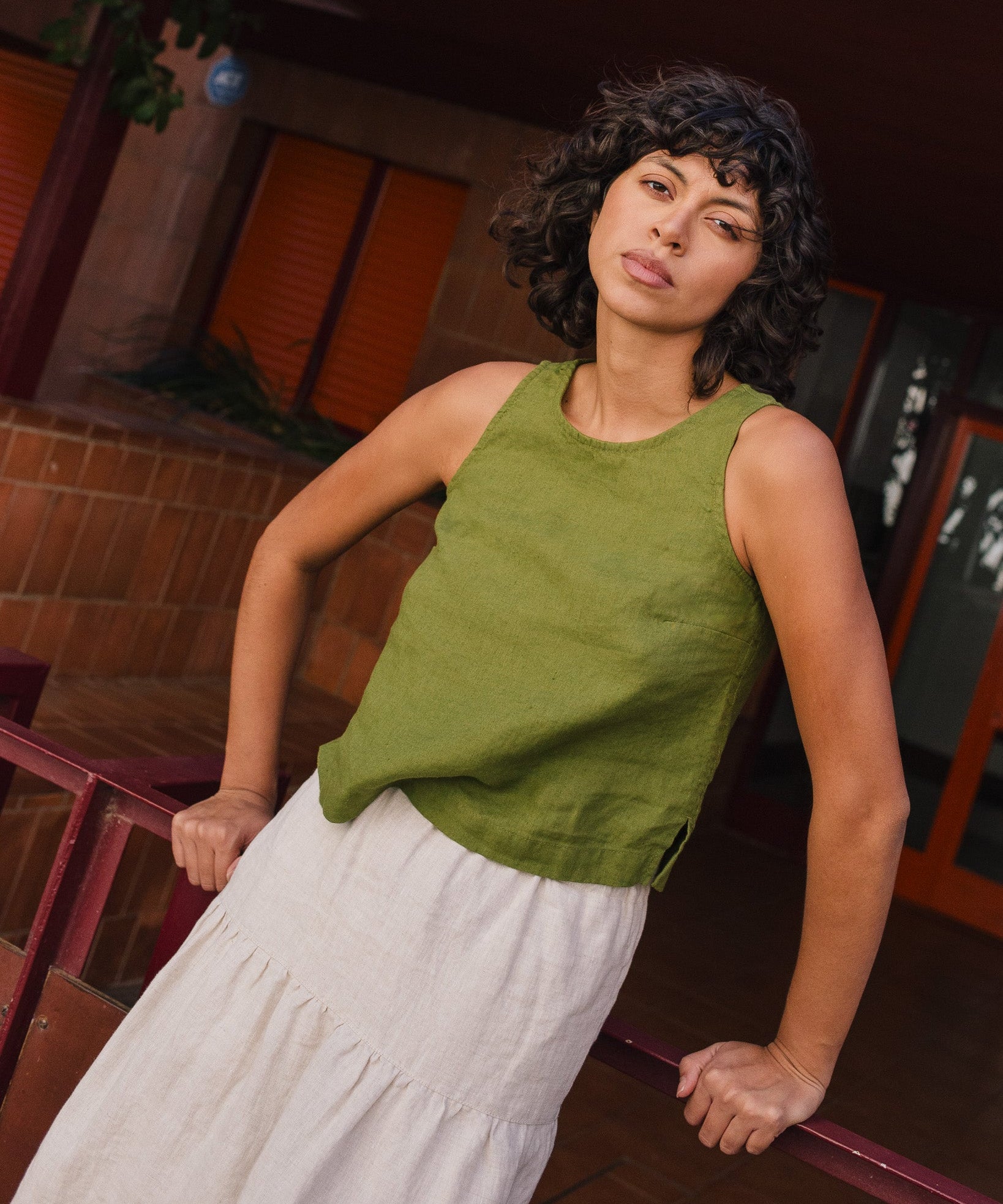 BAY-2 linen top - notperfectlinen