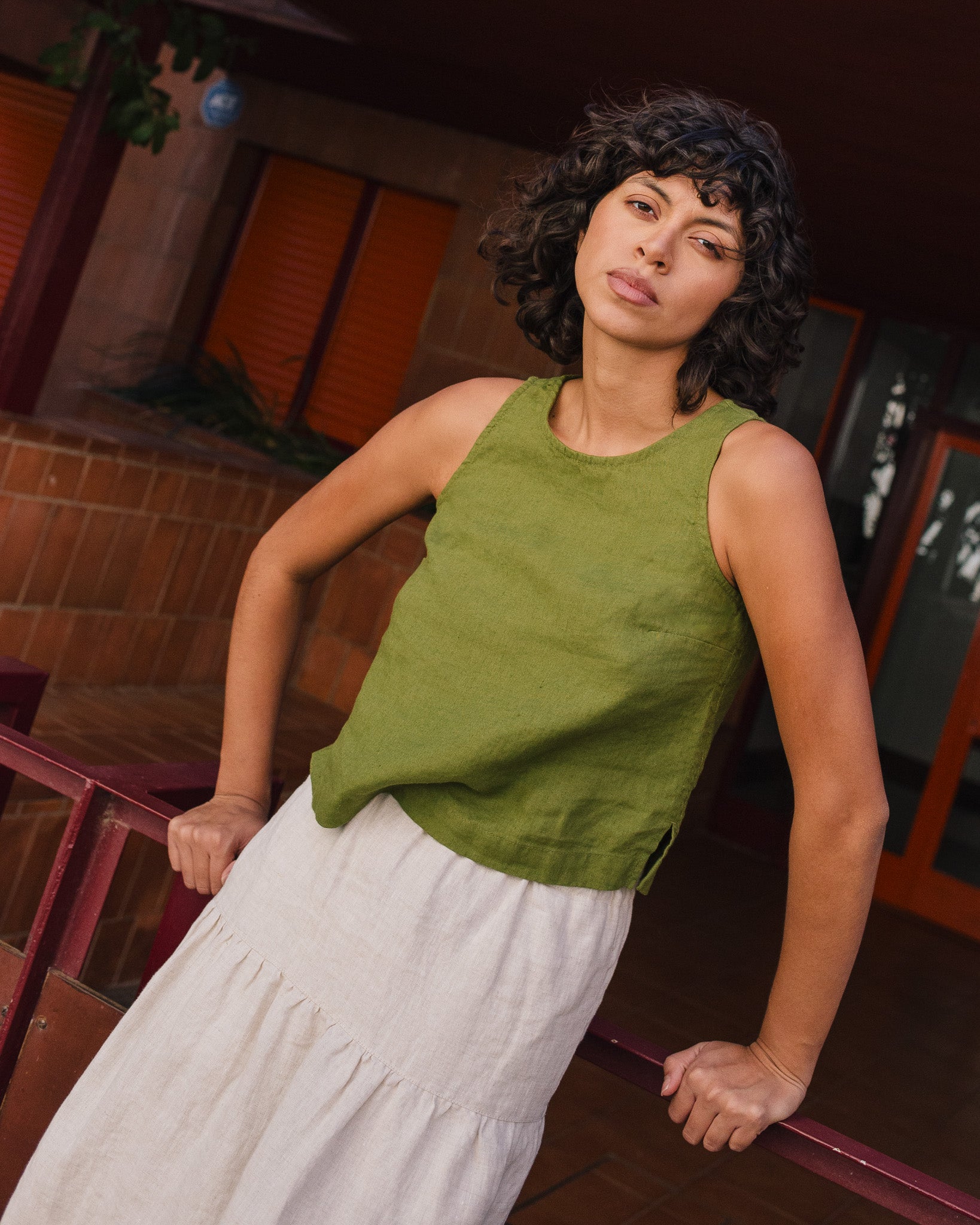 BAY-2 linen top - notperfectlinen