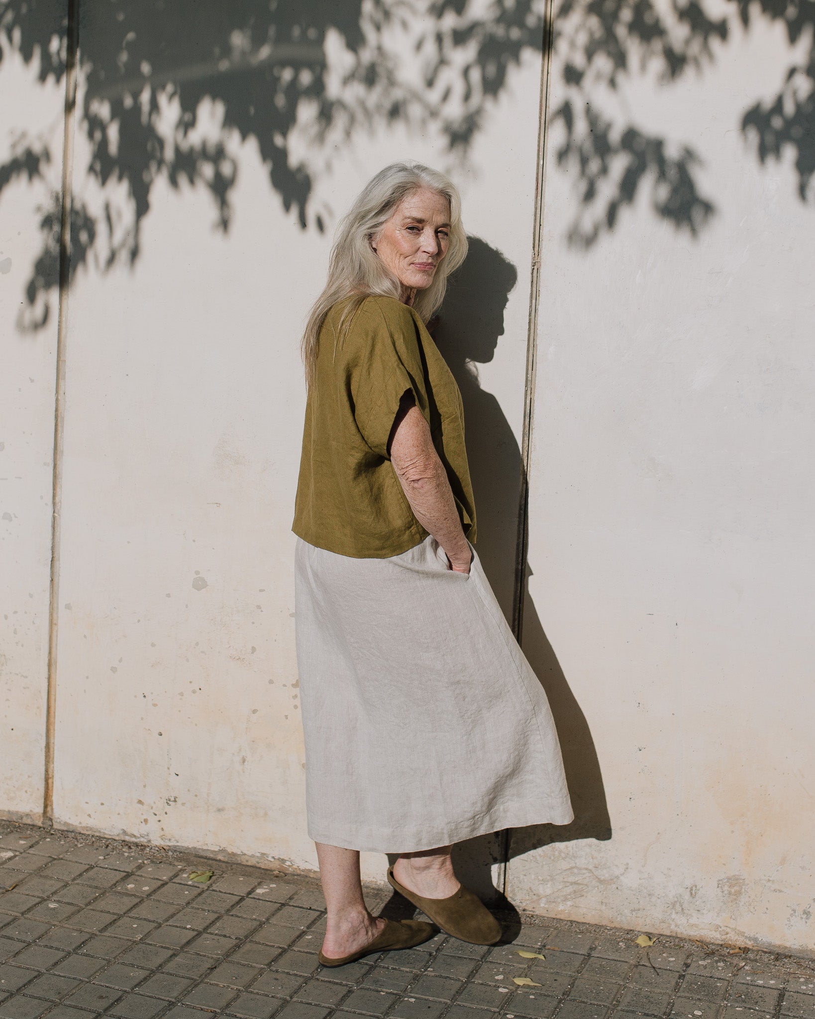 GORDES boxy linen top - notperfectlinen