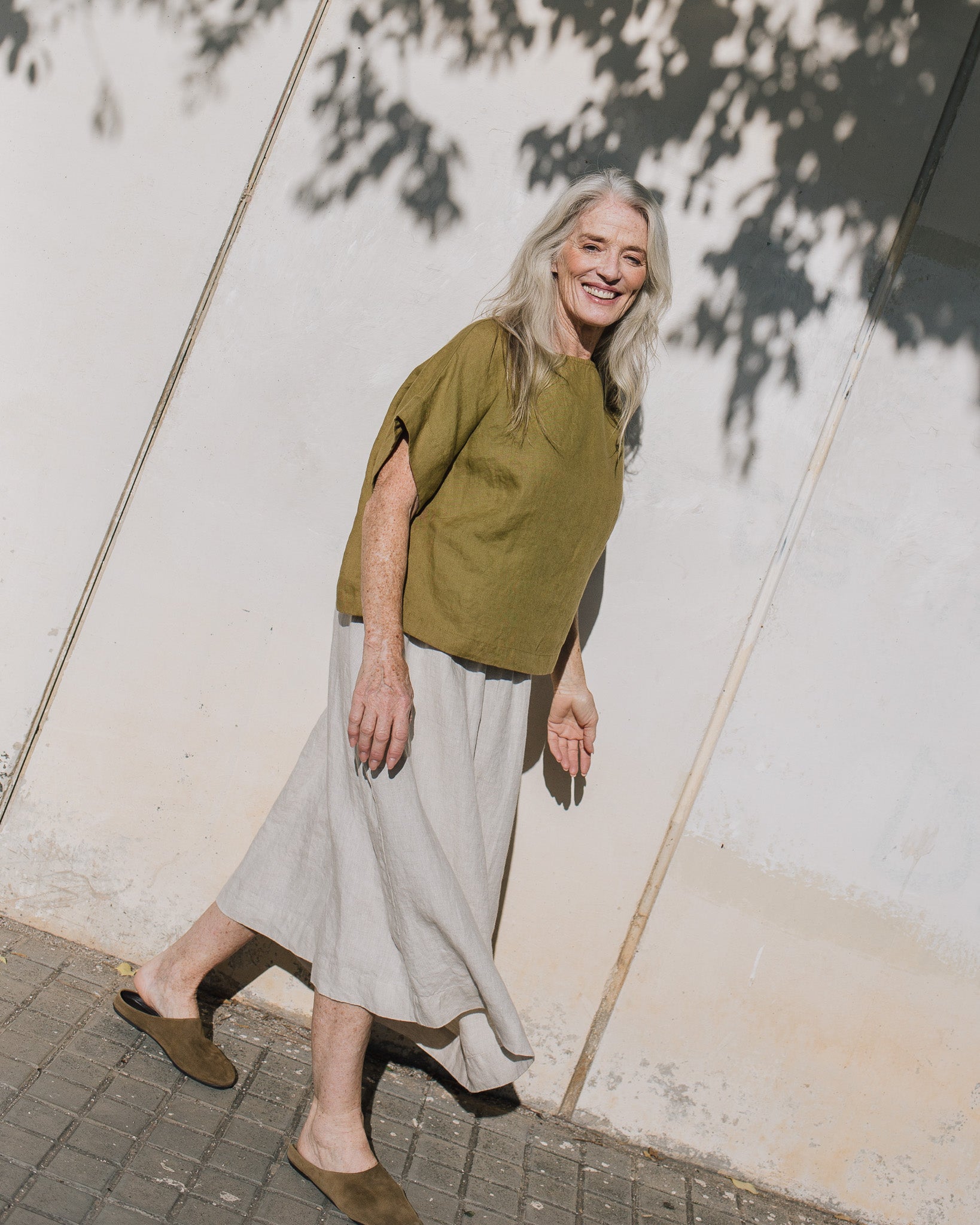 GORDES boxy linen top - notperfectlinen