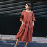 MONTMARTE oversized linen dress