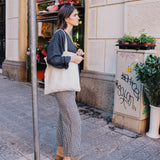 Book Lover's Linen Tote Bag / Gift Bag (in Heavy Beige)