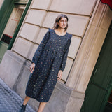 LEILA tiered linen dress