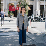 R: PUGLIA linen pants (Size: XS; Color: Charcoal Blue)