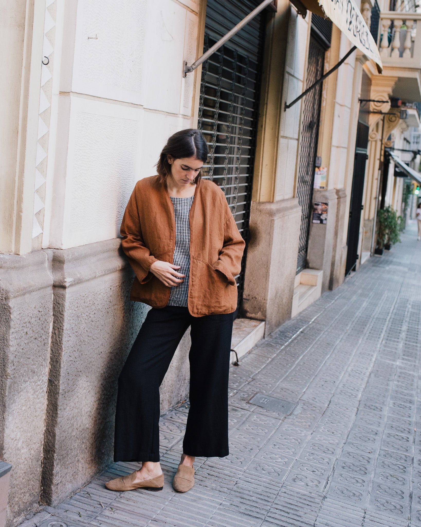 COPENHAGEN throw-on linen jacket - notperfectlinen