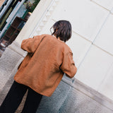 R: COPENHAGEN throw-on linen jacket (Color: Loden Green; Size: XL)