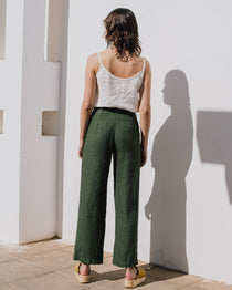 SARAH fit and flare pants - notPERFECTLINEN