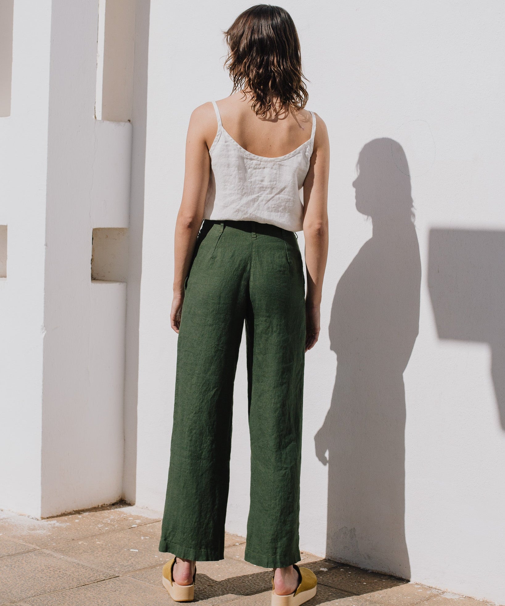 SARAH fit and flare pants - notPERFECTLINEN