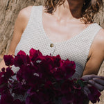 VALLEY front brass snaps linen dress - notPERFECTLINEN