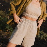 MAIN casual linen shorts - notperfectlinen