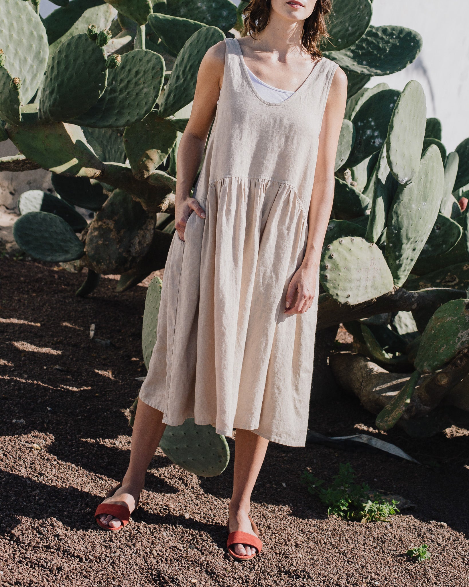 VOLUME oversized linen dress - notPERFECTLINEN