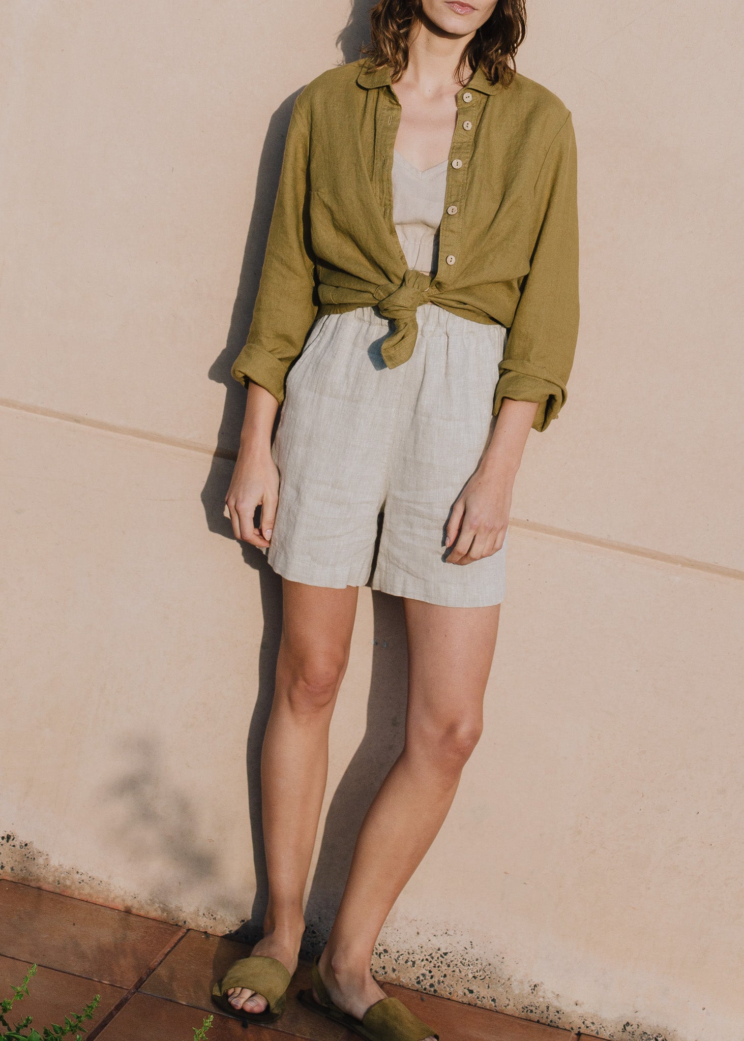 MAIN casual linen shorts - notperfectlinen