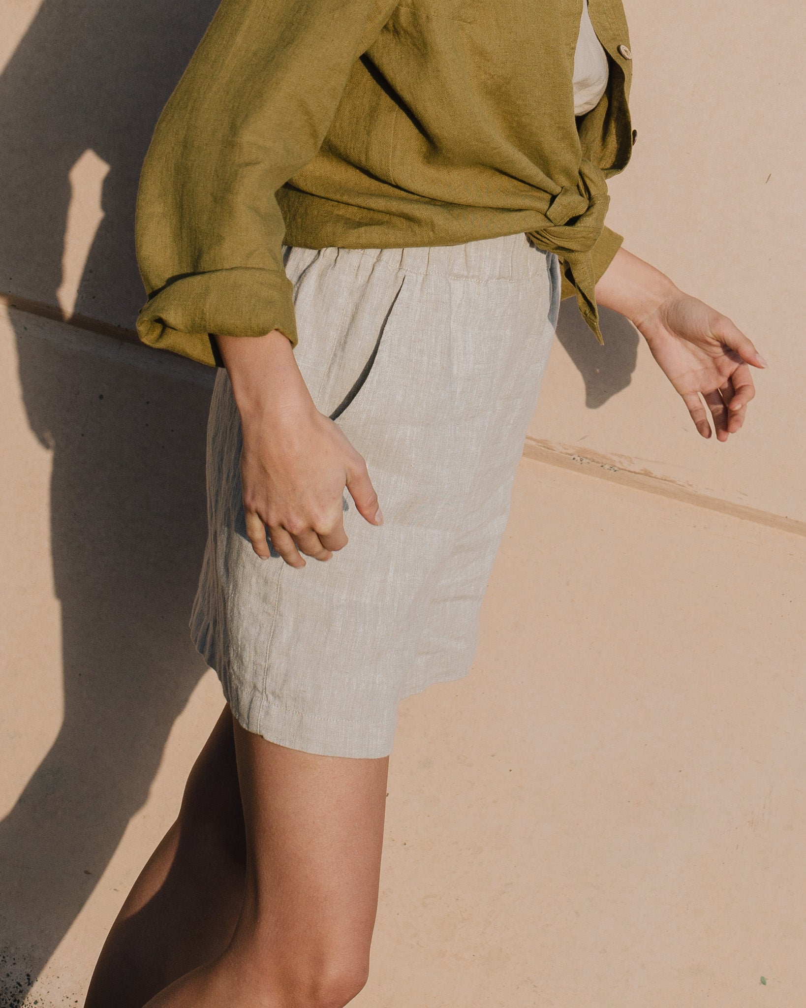 MAIN casual linen shorts - notperfectlinen