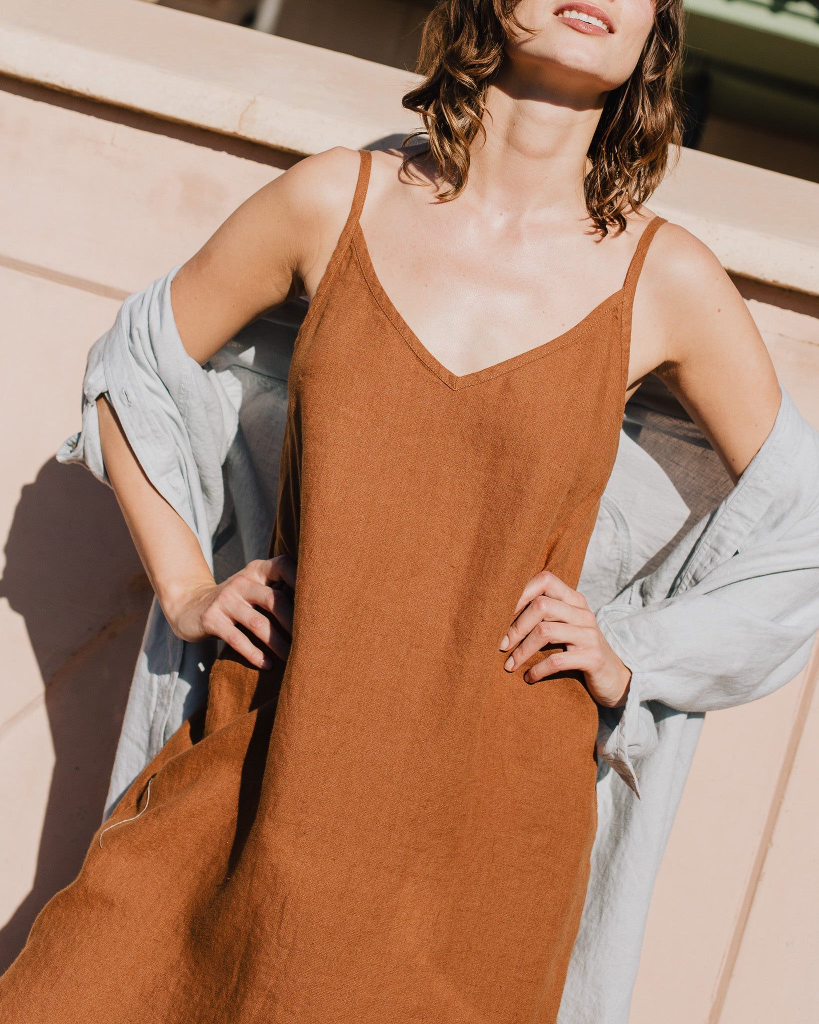 LANGLEY slip linen dress - notperfectlinen