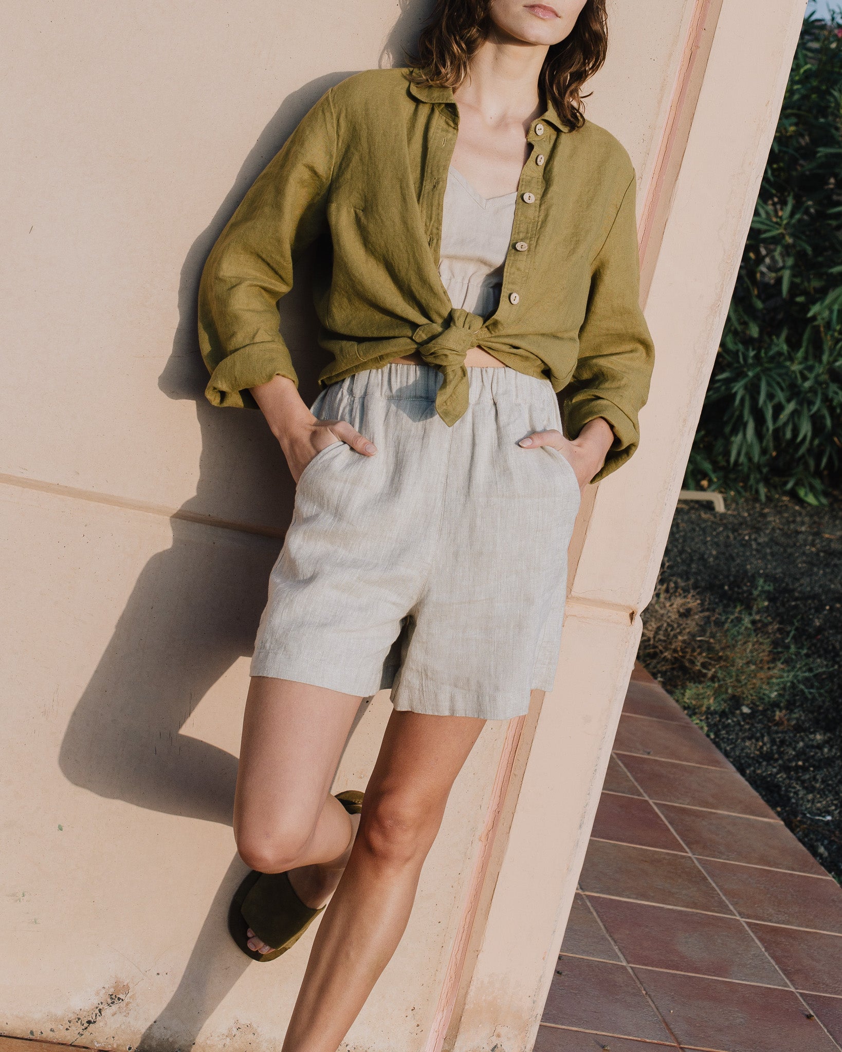 MAIN casual linen shorts - notperfectlinen