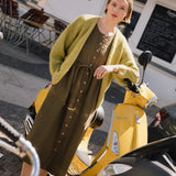ASTORIA drawstring linen dress