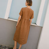 ASTORIA drawstring linen dress