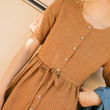 ASTORIA drawstring linen dress