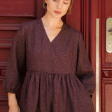 BIEL wrap-front linen dress