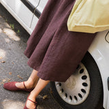 BIEL wrap-front linen dress