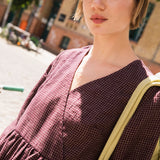 BIEL wrap-front linen dress