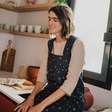 Full Cross Back Pinafore Linen Apron - notPERFECTLINEN