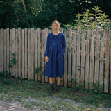 AURELIA collared linen dress