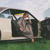 SION gathered linen skirt