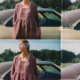 AMBERLEY ruffled linen dress