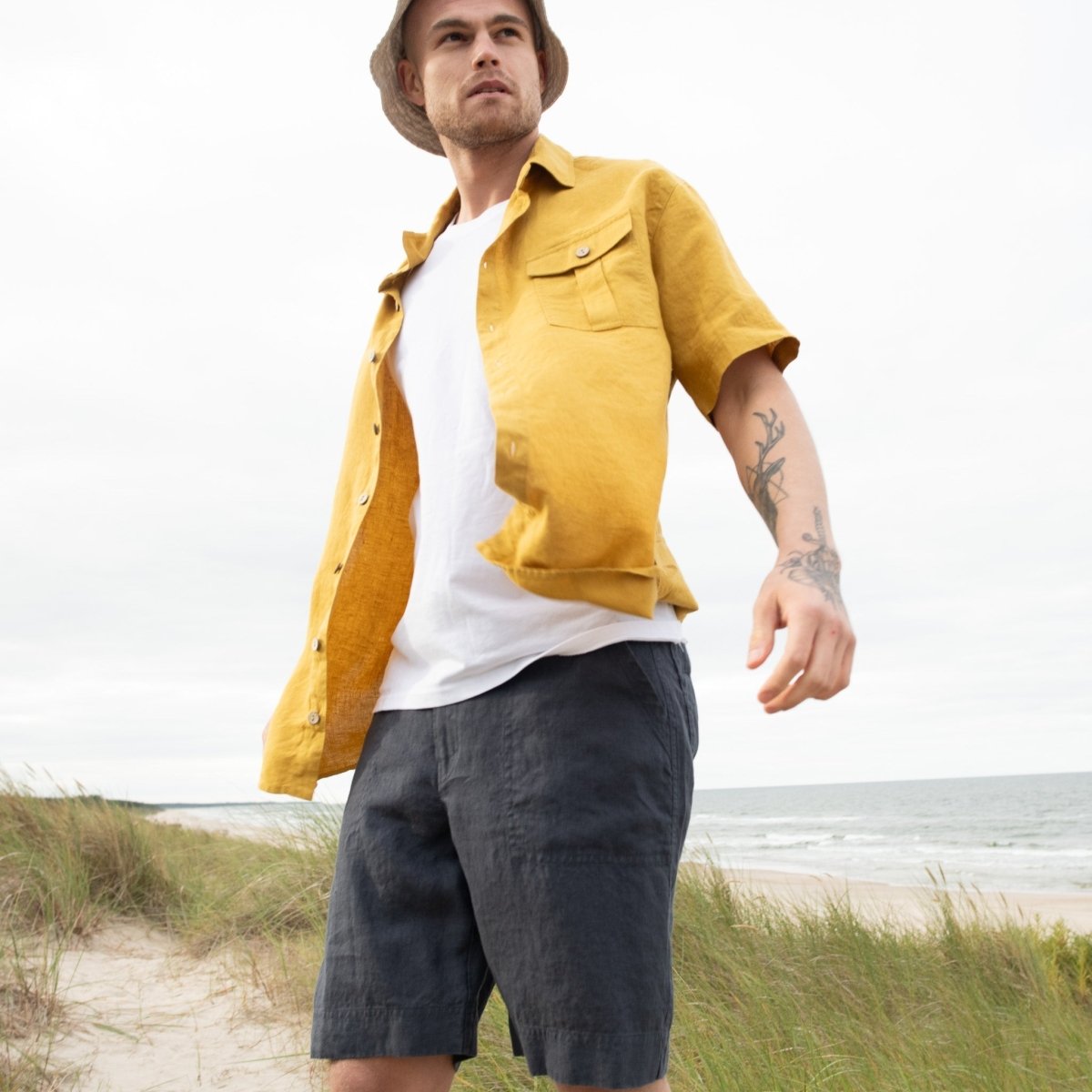 Men’s linen shorts DARWIN - notPERFECTLINEN