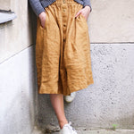 MARSEILLE linen front snap skirt - notperfectlinen