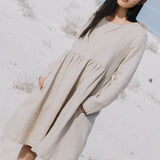 Midi EMILIE loose linen dress - notperfectlinen