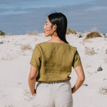 DOOLIN high-waisted linen pants - notperfectlinen