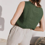 VIENNA linen tank top - notPERFECTLINEN