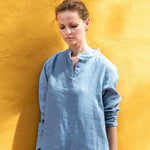 FRENCH BOYFRIEND linen Shirt-Dress - notperfectlinen