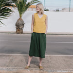 OIA gathered linen skirt - notPERFECTLINEN