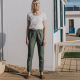 GENOVA tapered linen pants - notPERFECTLINEN